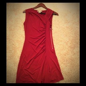 Stunning MICHAEL KORS red dress w/ zipper 2