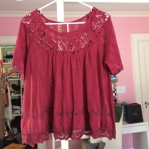 Free People lace top