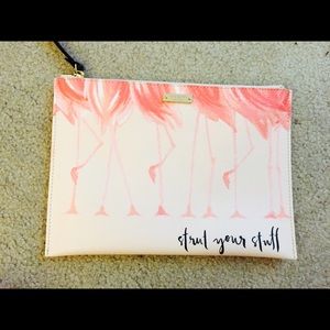 Kate Spade "Strut Your Stuff" Flamingo Bella Pouch