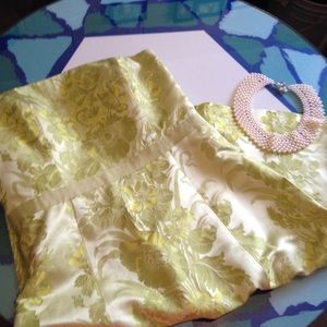 Ann Taylor green strapless cocktail dress