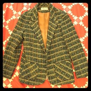 Vintage tweed check blazer
