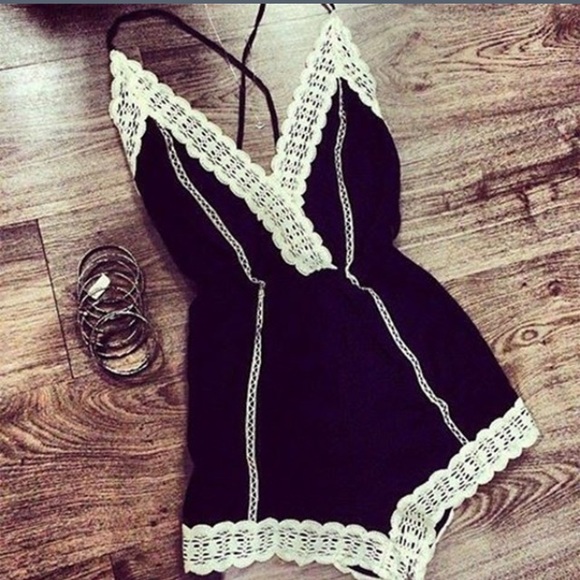 Black and white romper - Picture 1 of 1
