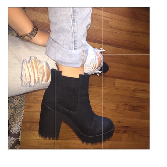 Black H&M booties