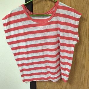 Striped, flowing t-shirt