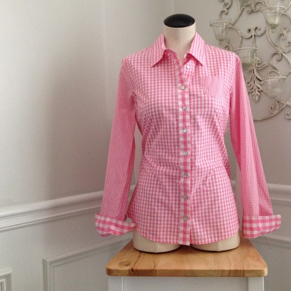 Pink Gingham Button Down Isaac Mizrahi for Target