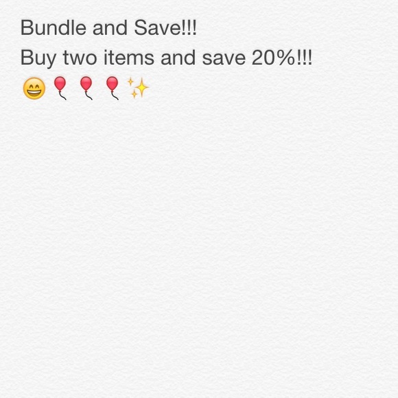 Bundle and save 20%!!!