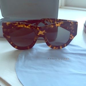 Karen walker faithful cat eyed frames sunglasses
