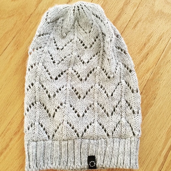 Grey knit beanie