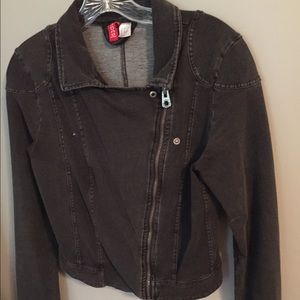 H&M Charcoal Grey Coat with Awesome Detail!