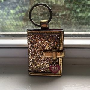 Glittery Coach Picture Frame Keychain