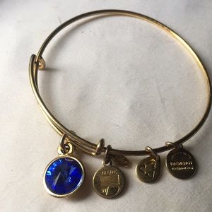 Alex and ani sapphire birthstone bracelet