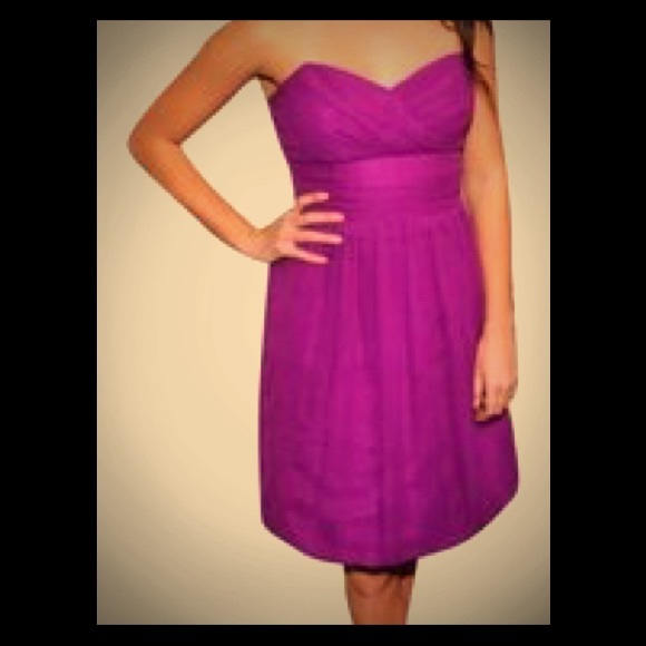 Shoshanna Purple Strapless cocktail dress