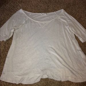 Cream half sleeve top from Abercrombie & Fitch