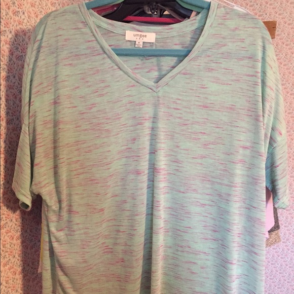 Umgee Mint Pink Heather Dolman Oversized Top