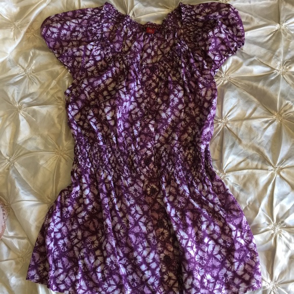 Purple floral dress
