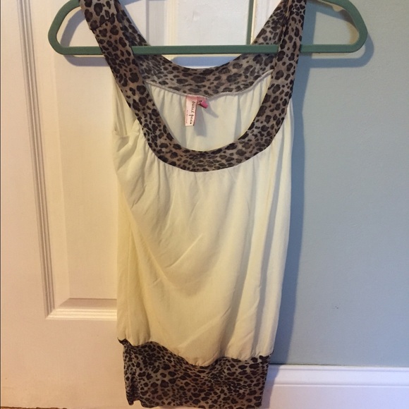Anthropologie Sweet Pea Cheetah Tank Med