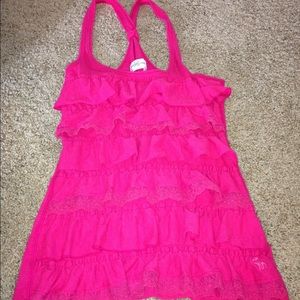 Cute pink ruffle/lace top from Abercrombie