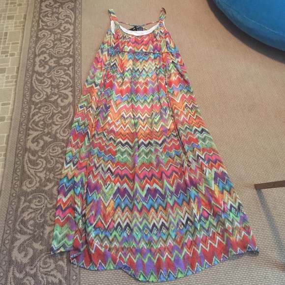 Chevron maxi dress