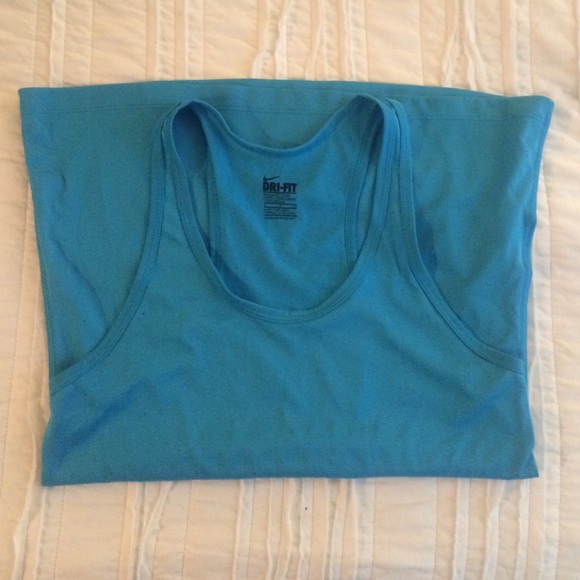 Blue Nike Dri-Fit tank