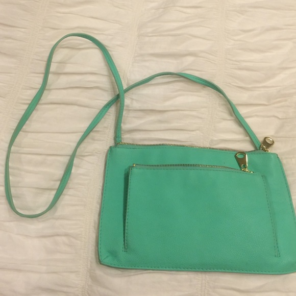 Teal H&M side purse