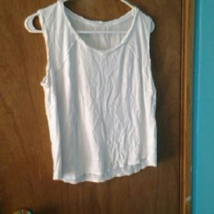 *REDUCED* Plain White Sleeveless Top
