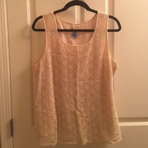 Ivory lace J.Crew tank