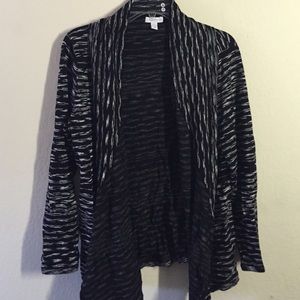Charter Club b&w cardigan