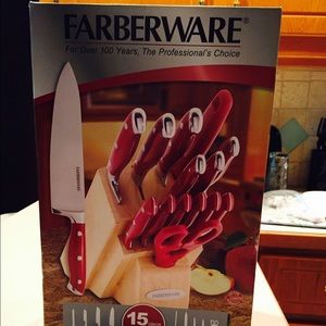 Chef kitchen knife set 15 piece