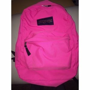 Pink Jansport backpack