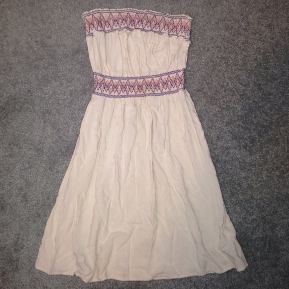 Super cute cream and tribal print dress