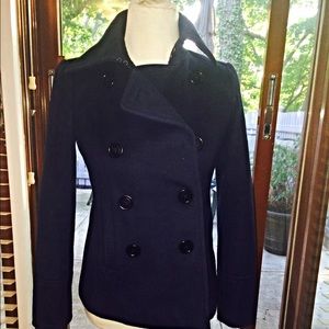J Crew Navy Blue PeaCoat