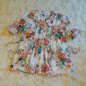 American Rag floral blouse