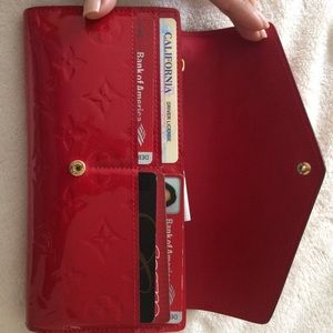 LV patient leather wallet