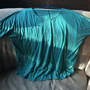 Blue / turquoise high low top