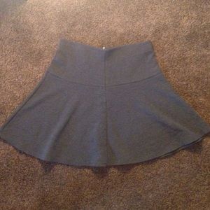 Dark gray flare skirt
