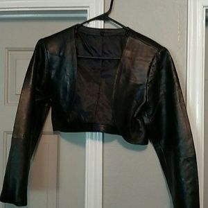 Bolero (cropped) Leather Jacket