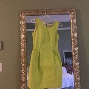 Sold ** Neon JCrew chest seem detailed dress