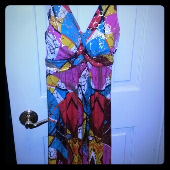 Mod Look Retro Multi Colored Dress