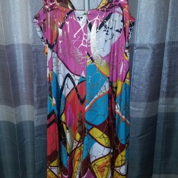 Mod Look Retro Multi Colored Dress - Picture 2 of 4