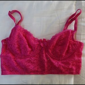 Aerie Pink Lace Bralette