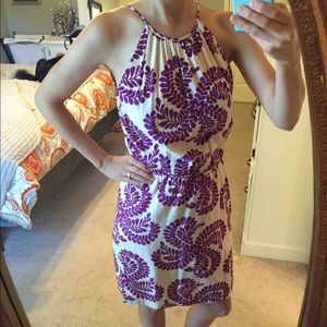 🎉Host Pick🎉 White & purple Antonio Melani dress