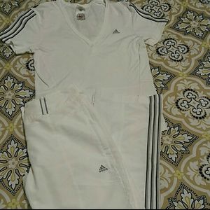 Adidas workout set top and bottom