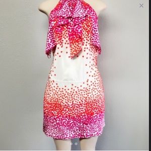 BCBG Heart print Halter Dress