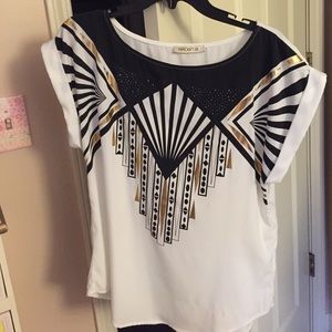 Arden B Aztec Printed Tee Shirt