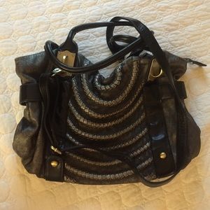 Black cross body purse