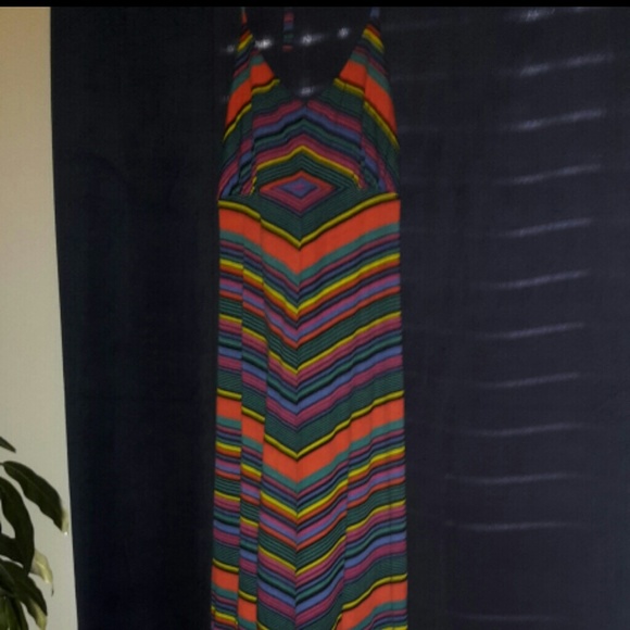 Striped Xhilaration Knit Maxi Dress