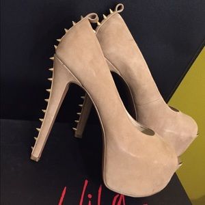 Spiked Suede Platforms!