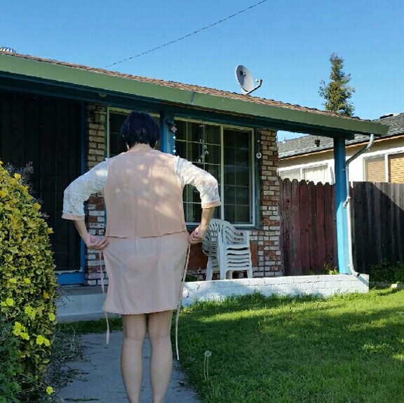 Sweet Lolita Pink Lace Mini Shift Dress Japan - Picture 3 of 3