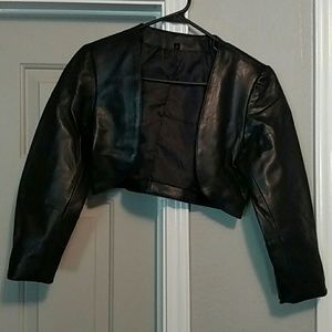 Bolero (cropped) Leather Jacket