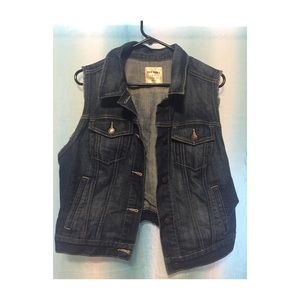 Navy blue jean jacket